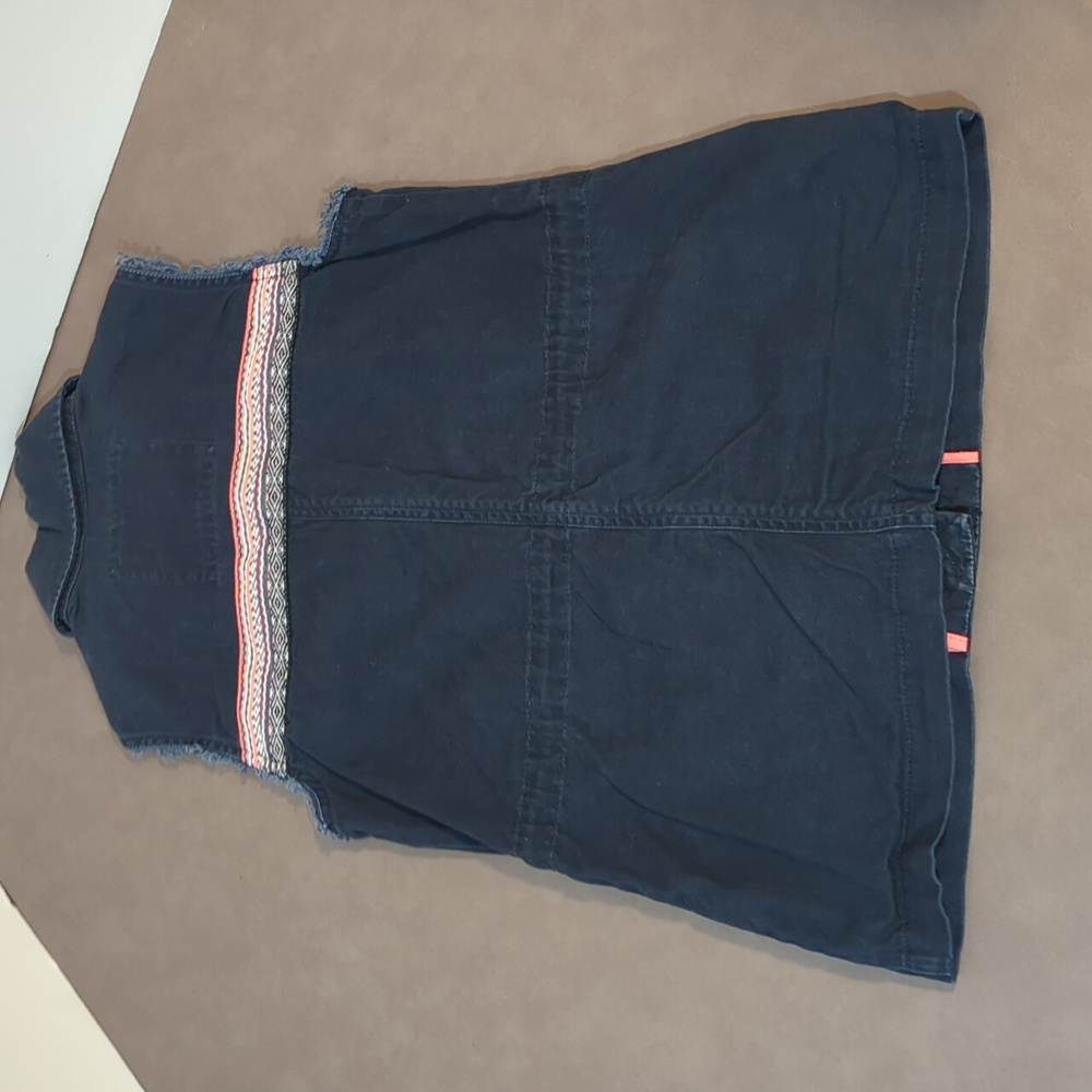 Abercrombie Kids Sleeveless Shirt Black with multi colored Strip Size 11/12 - Picture 7 of 9